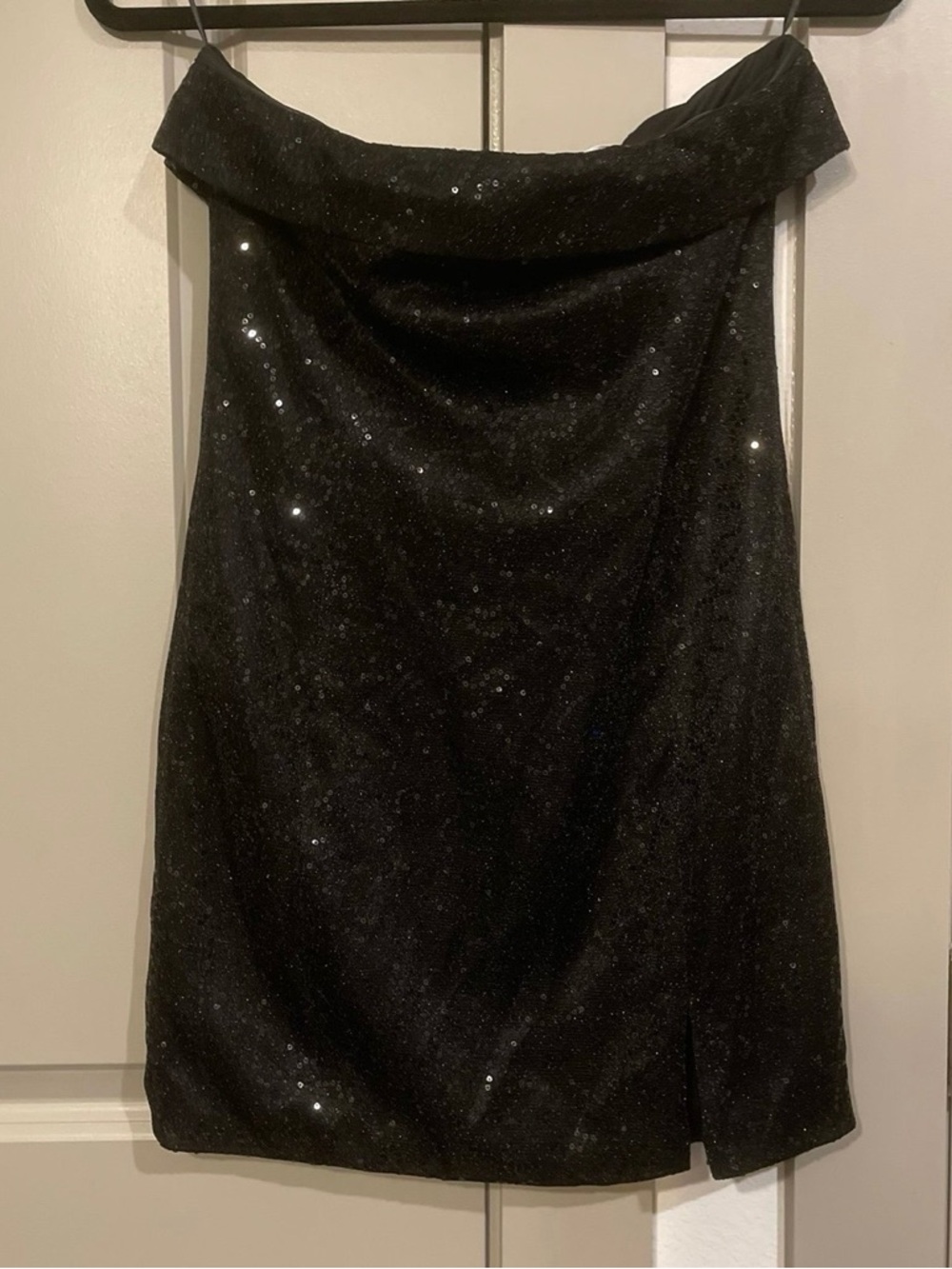 Altar'd State Black Sequin Evening Dress